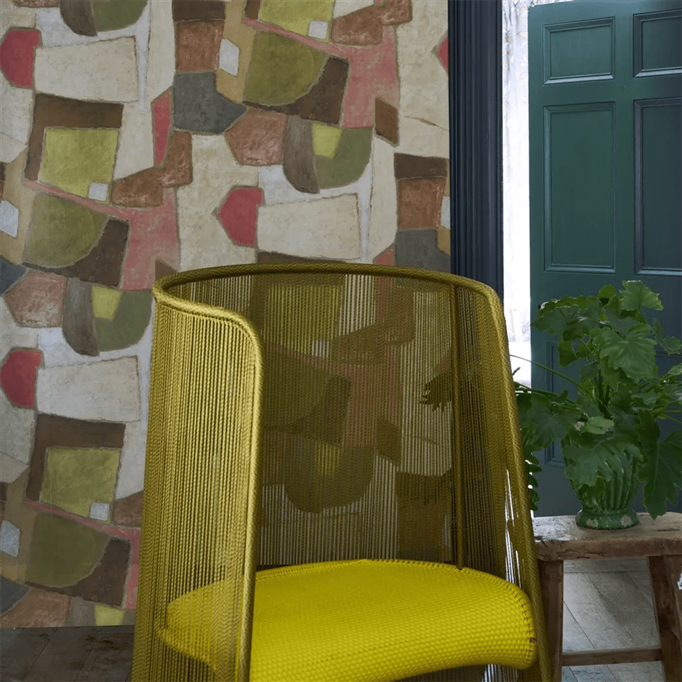 Clay Collage Wallpaper - Terracotta - PDG1201/02 - Designers Guild - Premier Wallcovering