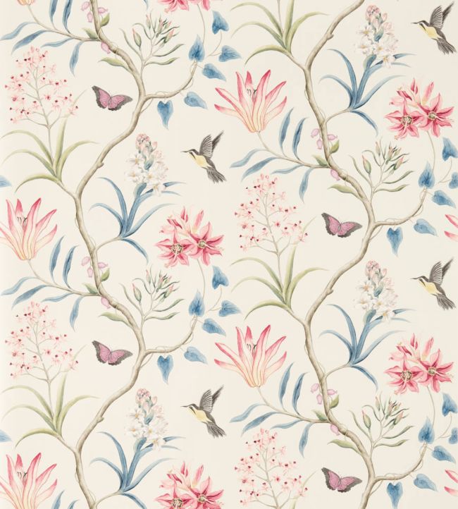 Clementine Wallpaper - Indienne - DVOY213387 - Sanderson - Premier Wallcovering