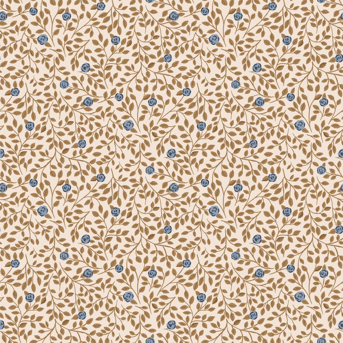 Climbing Rose Wallpaper - Bronze - Summer Gray - Premier Wallcovering