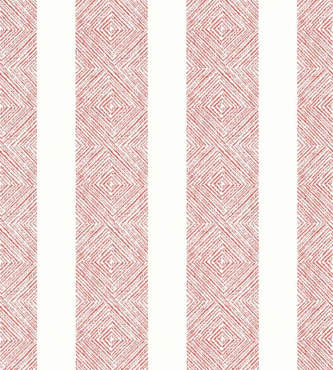 Clipperton Stripe Wallpaper - Red - AT15126 - Anna French - Premier Wallcovering