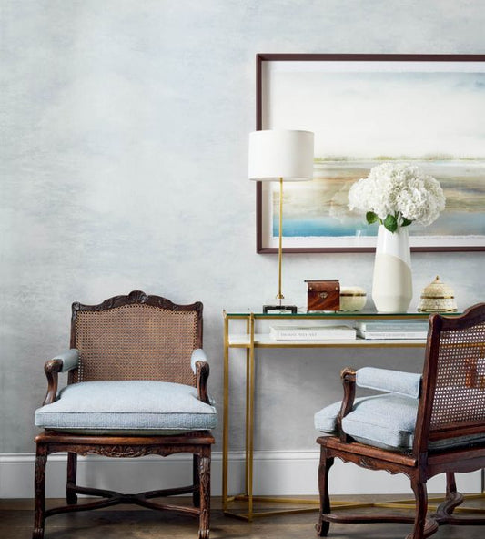 Cloud 9 Wallpaper - Grey On Pearl - Anna French - AT16159 - Premier Wallcovering