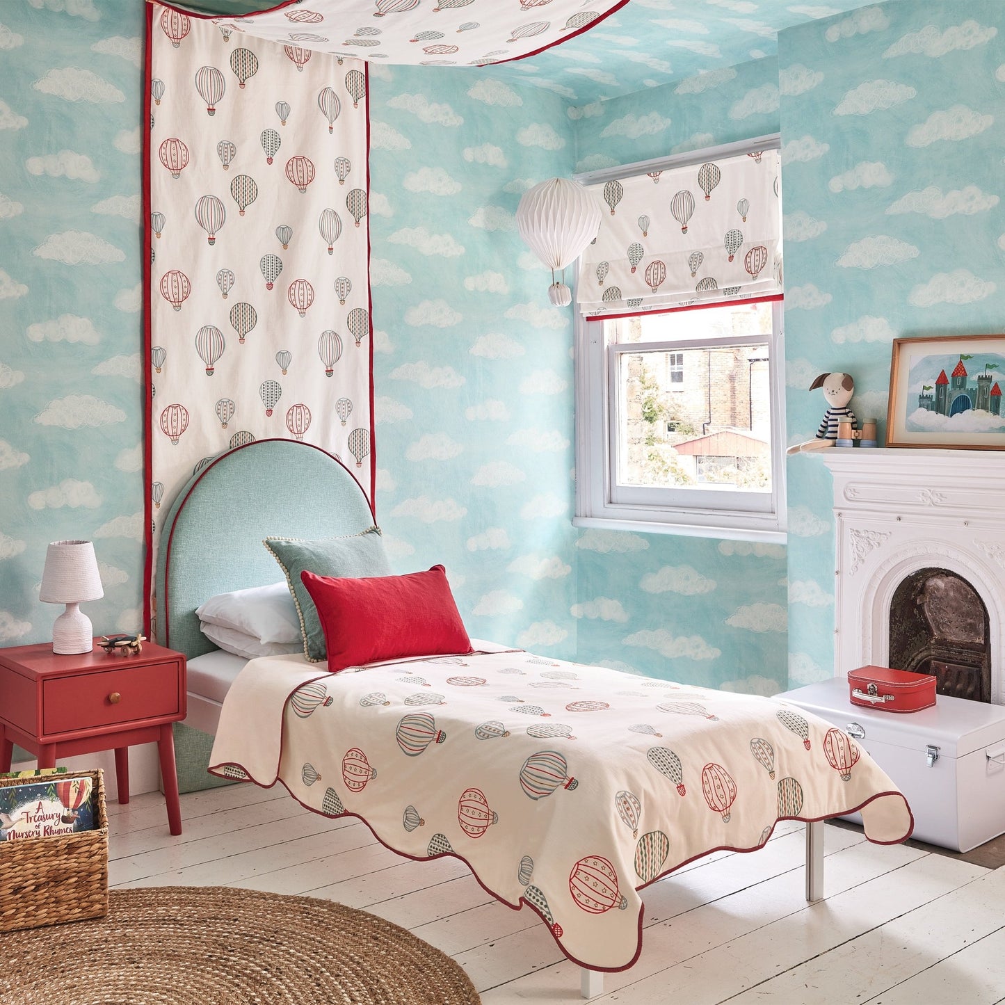 Cloud Dance Wallpaper - Powder Blue - Villa Nova - W648/01 - Premier Wallcovering