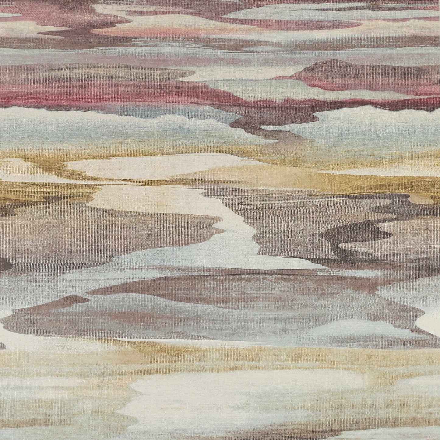 Cloudscape Wallpaper - Purple/Gold - J8003 - 03 - Jane Churchill - Premier Wallcovering
