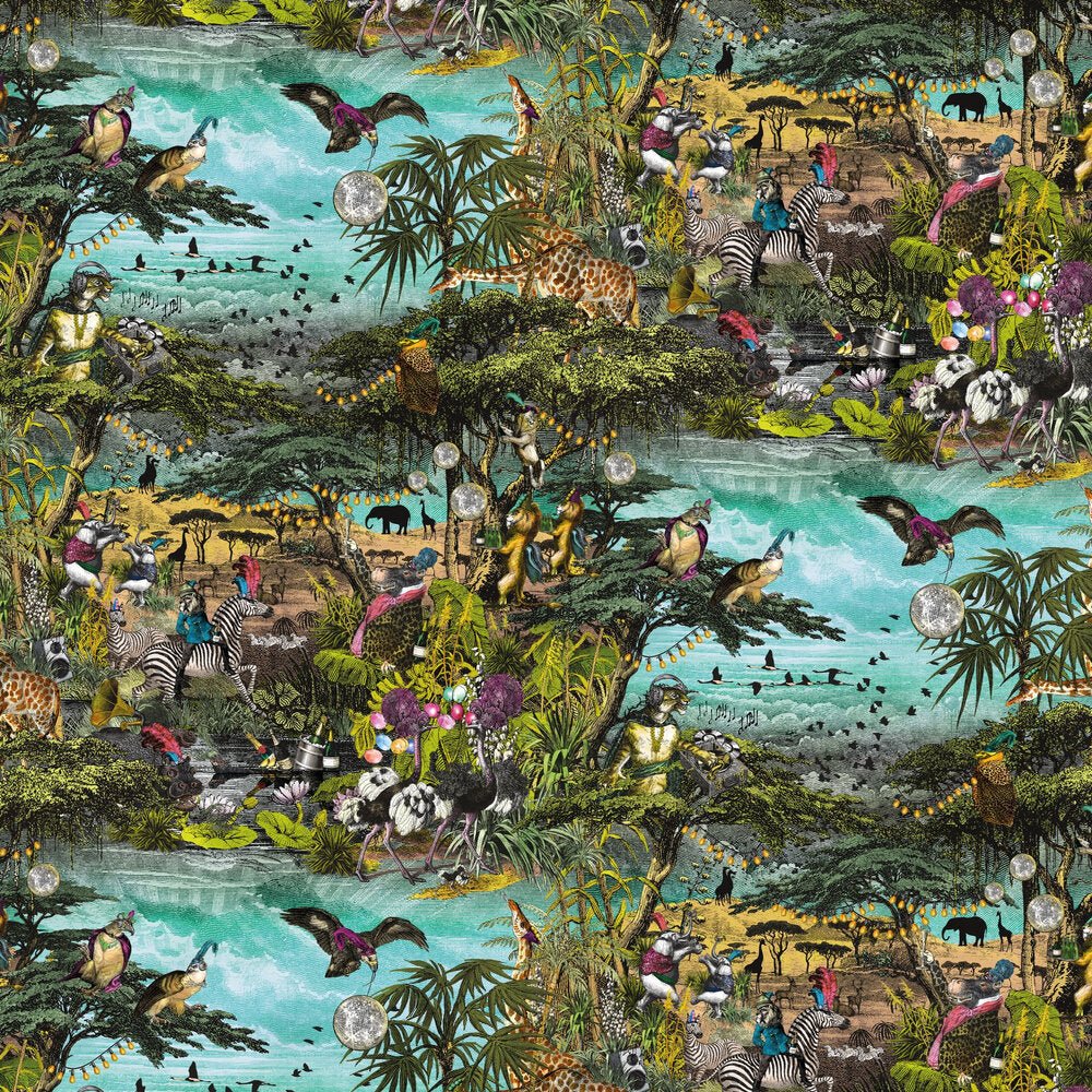 Club Safari Wallpaper - Tropical Garden - Brand McKenzie - BMGI006/01D - Premier Wallcovering