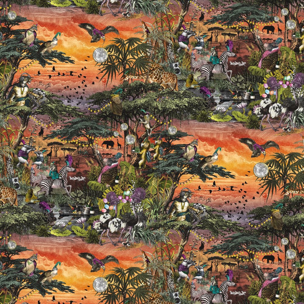 Club Safari Wallpaper - Sunset - Brand McKenzie - BMGI006/01C - Premier Wallcovering