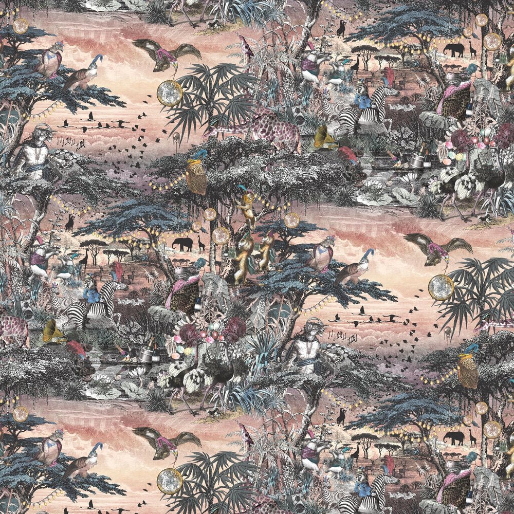 Club Safari Wallpaper - Mist - Brand McKenzie - BMGI006/01B - Premier Wallcovering