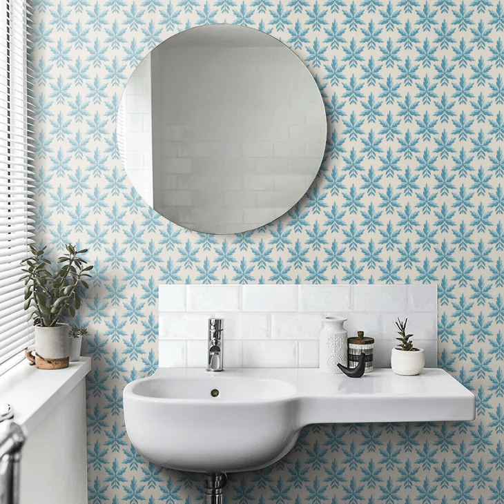 Clutterbuck Wallpaper - Bice - Little Greene - 0245CLBICEZ - Premier Wallcovering