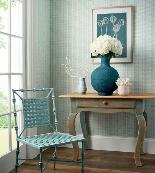 Coastline Wallpaper - Navy - Thibaut - T19638 - Premier Wallcovering