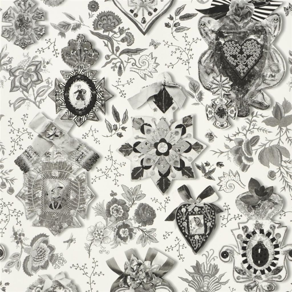 Cocarde Wallpaper - Lys - Christian Lacroix - PCL694/05 - Premier Wallcovering