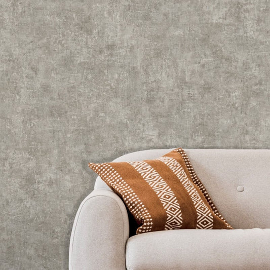 Colden Industrial Texture Wallpaper - Taupe - Muriva - 328777 - Premier Wallcovering