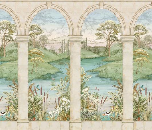 Colonnato Wallpaper - Stone - Osborne & Little - W7814-01 - Premier Wallcovering