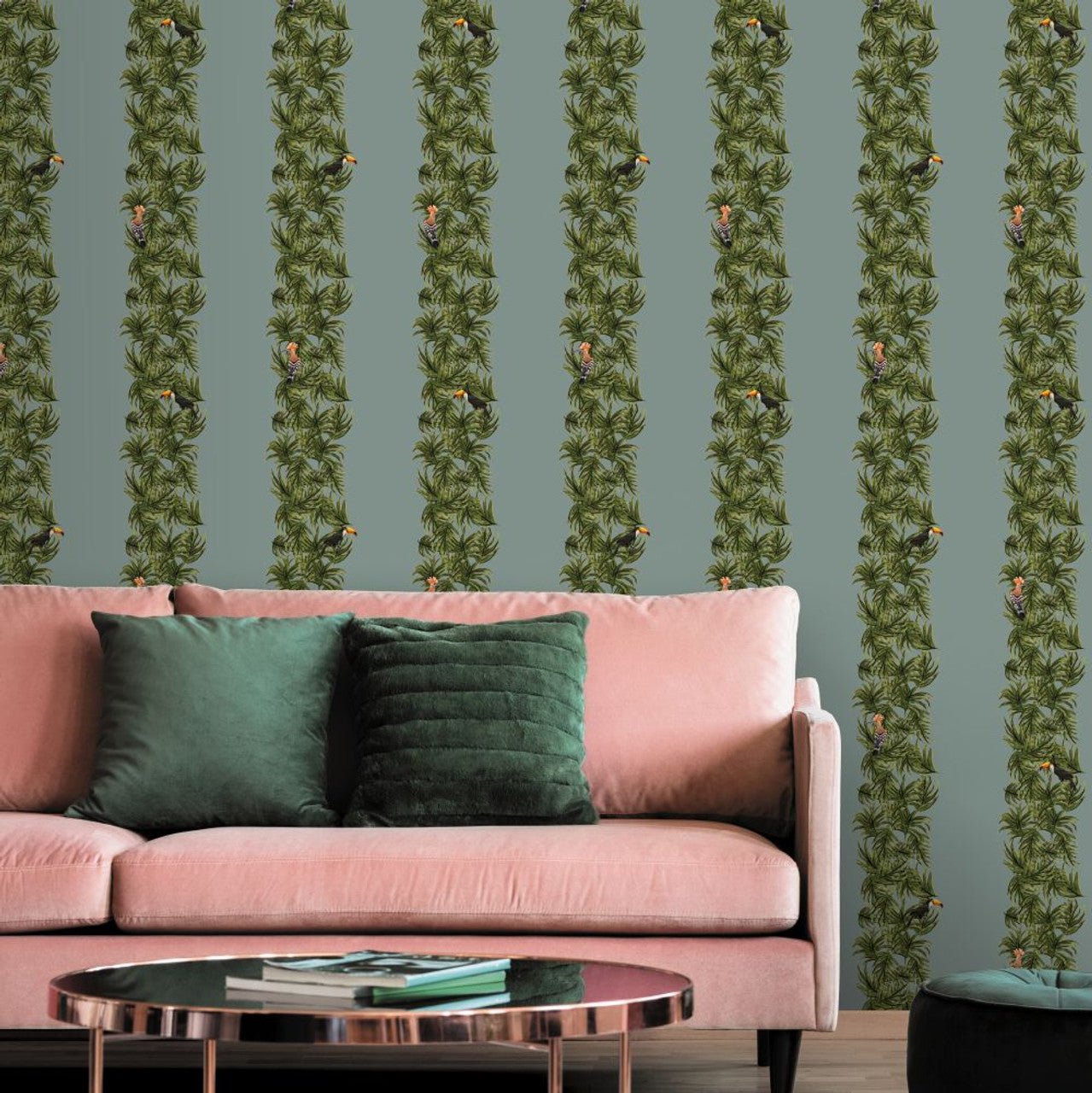 Compala Eden Wallpaper - Blue - Ted Baker - 13137 - Premier Wallcovering
