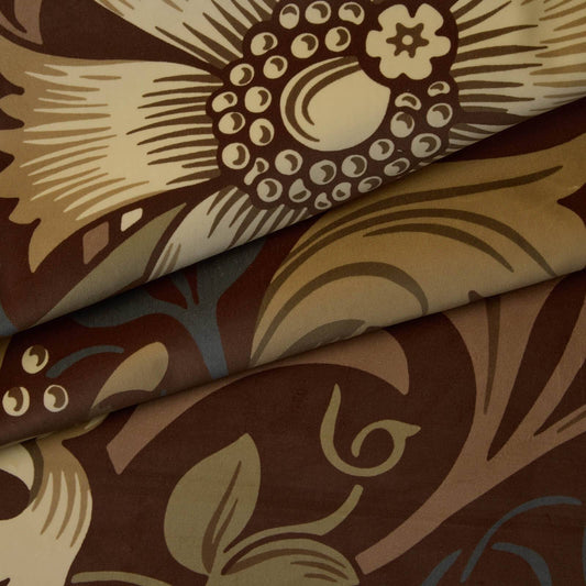 Compton Magna Velvet Fabric - Bark - House of Hackney - 1 - FA - CMM - VE - CDR - XXX - XXX - Premier Wallcovering