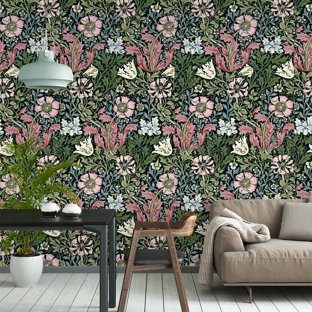 Compton Wallpaper - Onyx - House of Hackney - 1 - WA - COM - DI - ONX - XXX - Premier Wallcovering