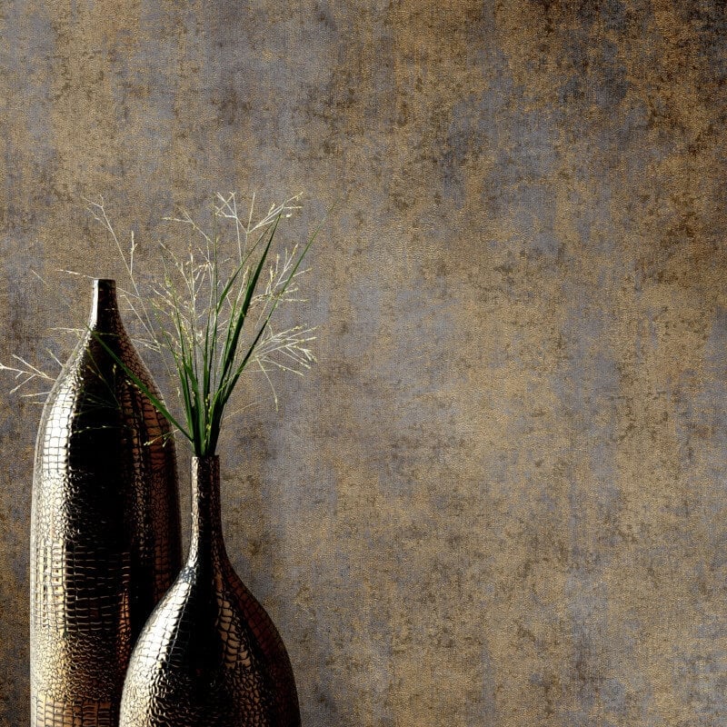 Concrete Texture Metallic Wallpaper - Taupe/Grey - Elle Decoration - 10438 - 38 - Premier Wallcovering