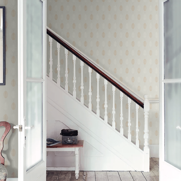 Cones Daybreak Wallpaper - Soft Blue - Little Greene - 0271CNDAYBR - Premier Wallcovering