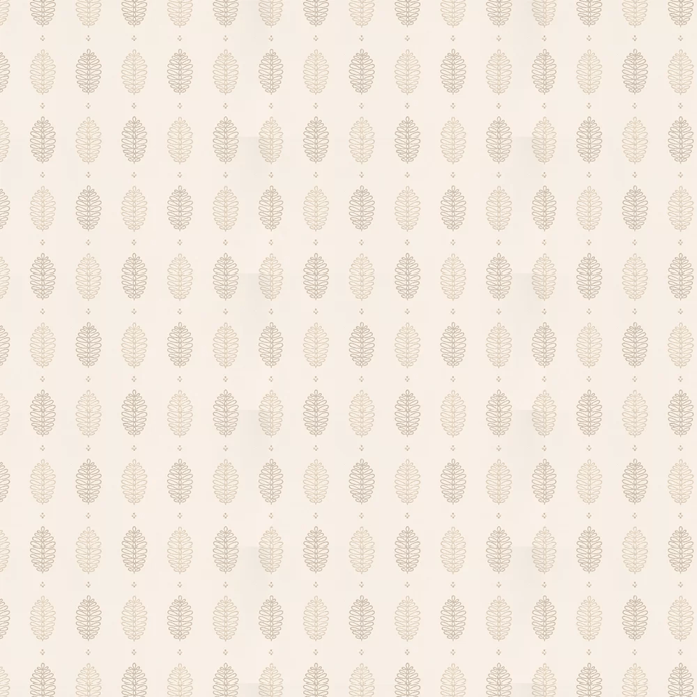 Cones Lint Wallpaper - Brown / Off White - Little Greene - 0271CNLINTZ - Premier Wallcovering