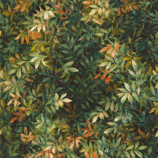 Congo Wallpaper - Amethyst/Emerald - Clarke & Clarke - W0140/01 - Premier Wallcovering