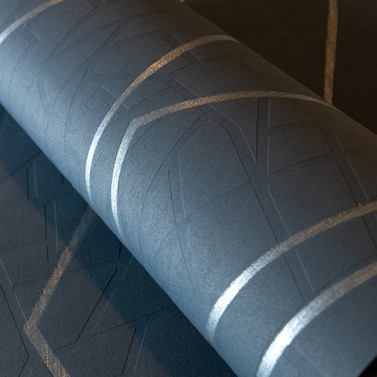 Connection Slow Living Wallpaper - Night Blue - Hohenberger - 64636 - Premier Wallcovering