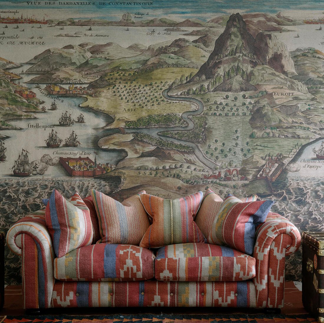Constantinople Wallpaper - Multicolor - Andrew Martin - SCHCO - Premier Wallcovering