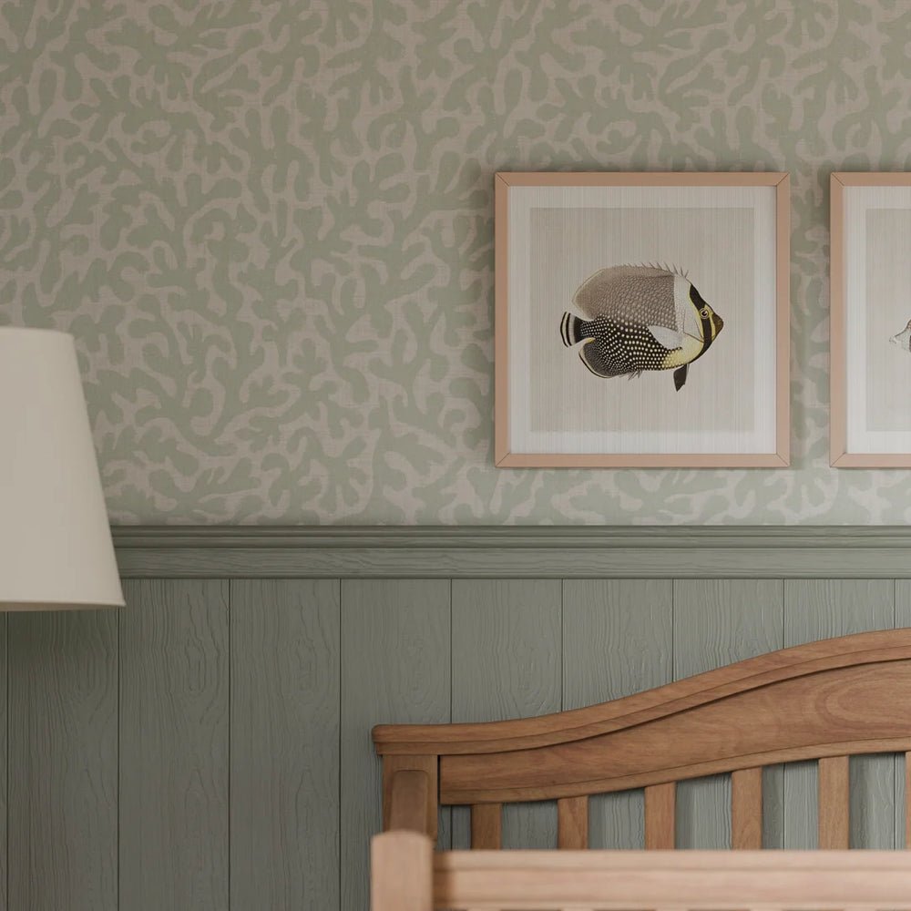 Coral Cove Wallpaper - Duck Egg - LAN100278 - Lucie Annabel - Premier Wallcovering