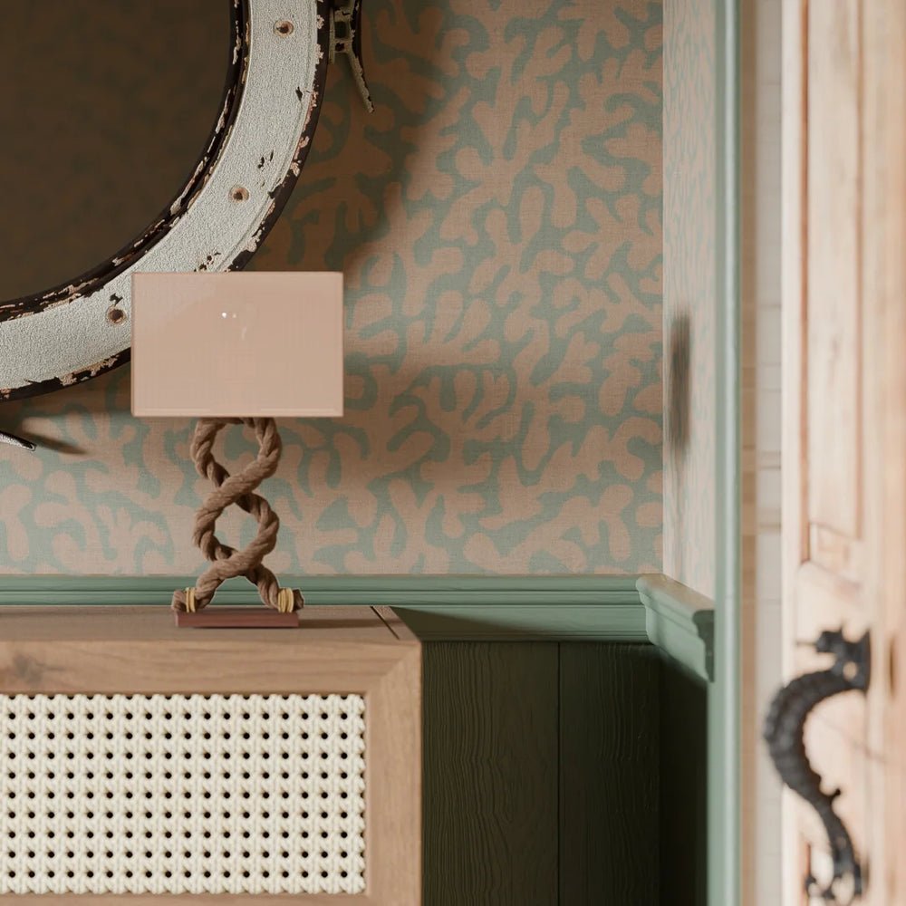 Coral Cove Wallpaper - Autumn Spice and Rustic Green - LAN100285 - Lucie Annabel - Premier Wallcovering