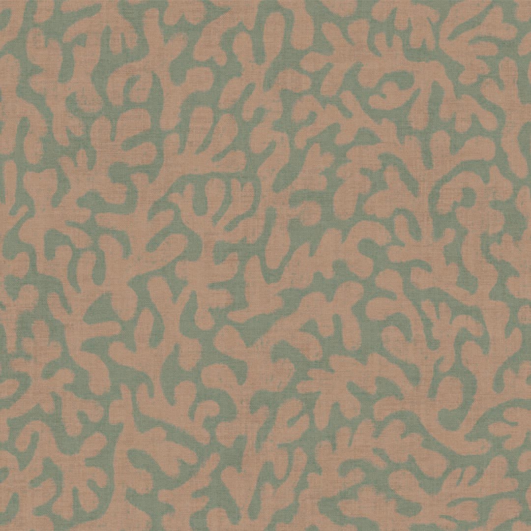 Coral Cove Wallpaper - Autumn Spice and Rustic Green - LAN100285 - Lucie Annabel - Premier Wallcovering