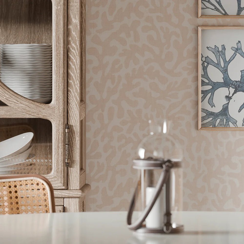 Coral Cove Wallpaper - Soft Spice - LAN100279 - Lucie Annabel - Premier Wallcovering