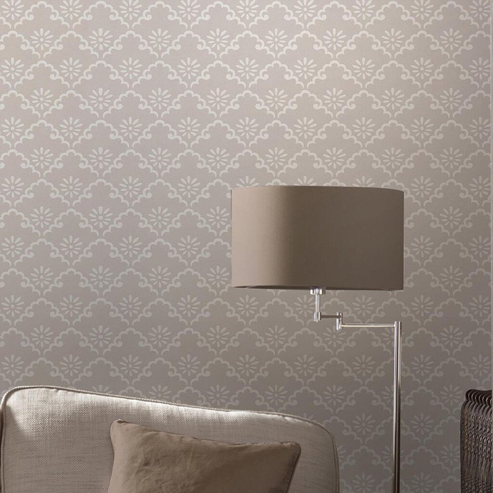 Coralie Wallpaper - Dove Grey - Laura Ashley - 118475 - Premier Wallcovering