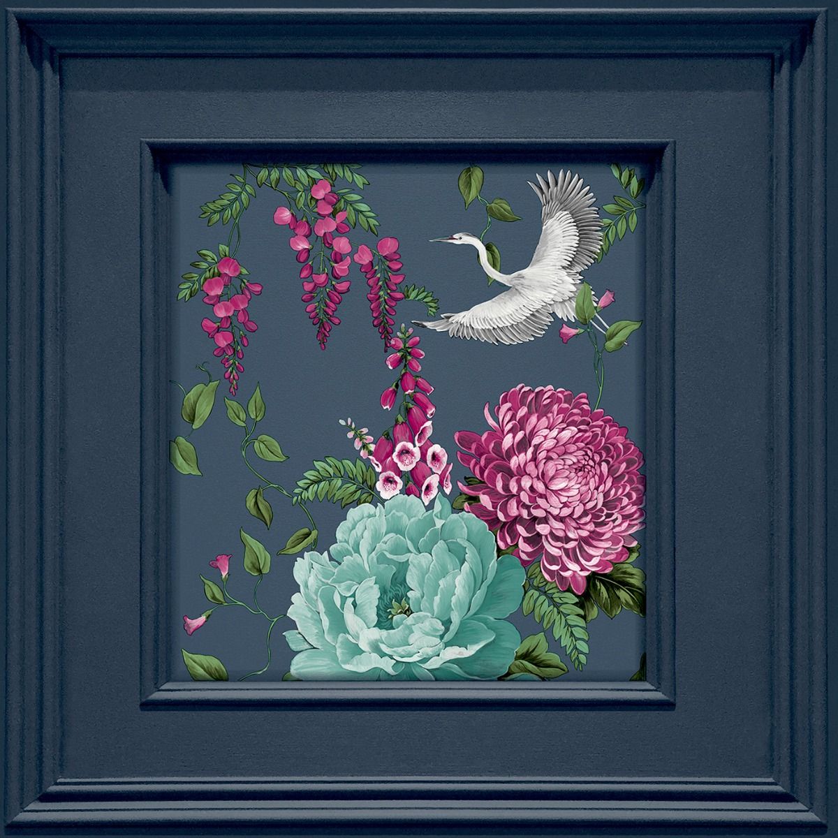 Corinthia Panel Wallpaper - Navy - Belgravia - 244 - Premier Wallcovering