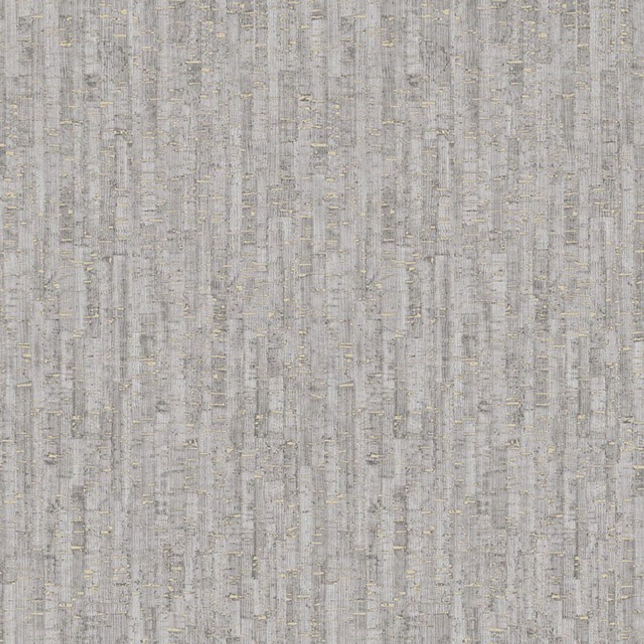 Cork Effect Montado Wallpaper - Grey & Silver - Rasch - 279084 - Premier Wallcovering