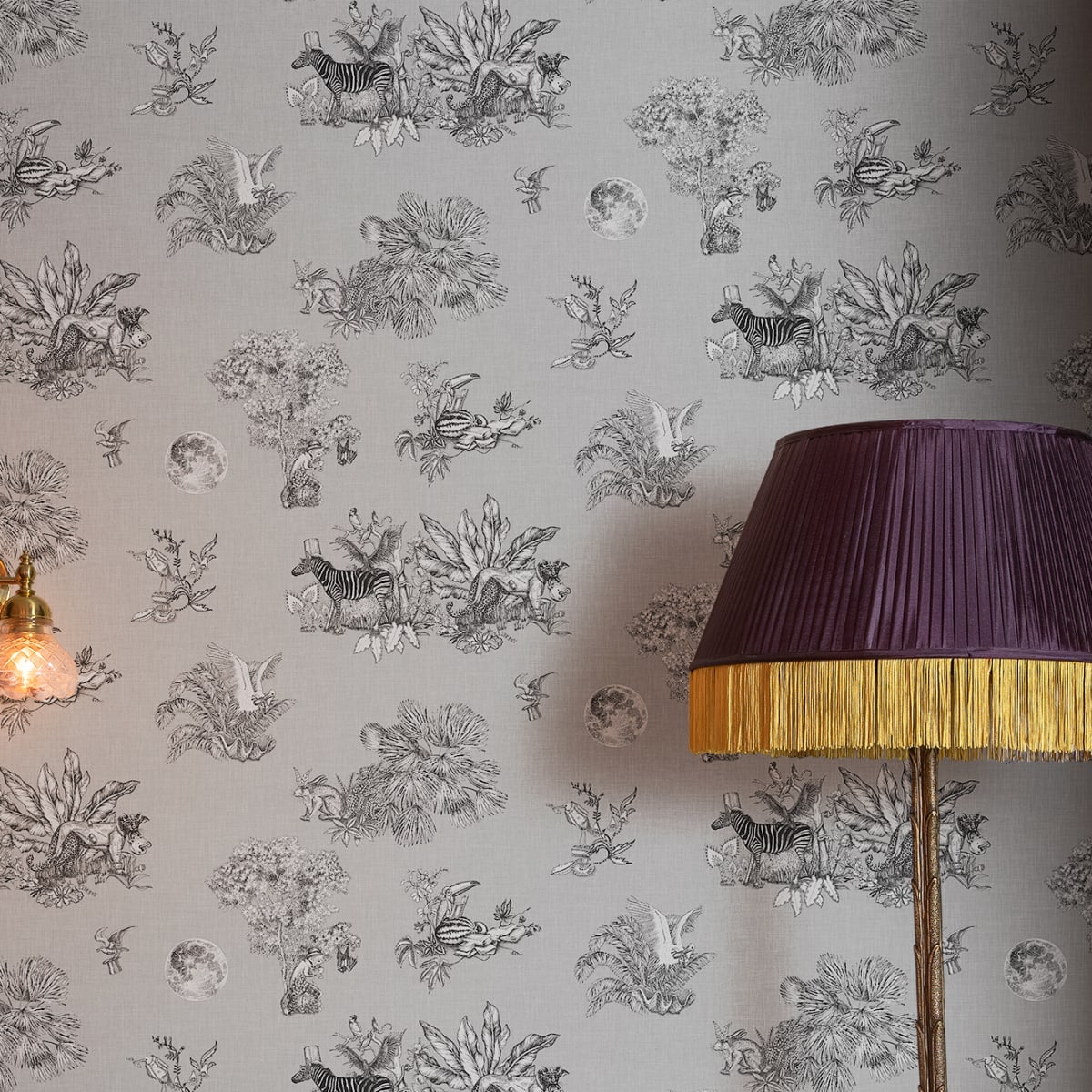 Cork Wallpaper - Graphite - Rebel Walls - R17522 - Premier Wallcovering