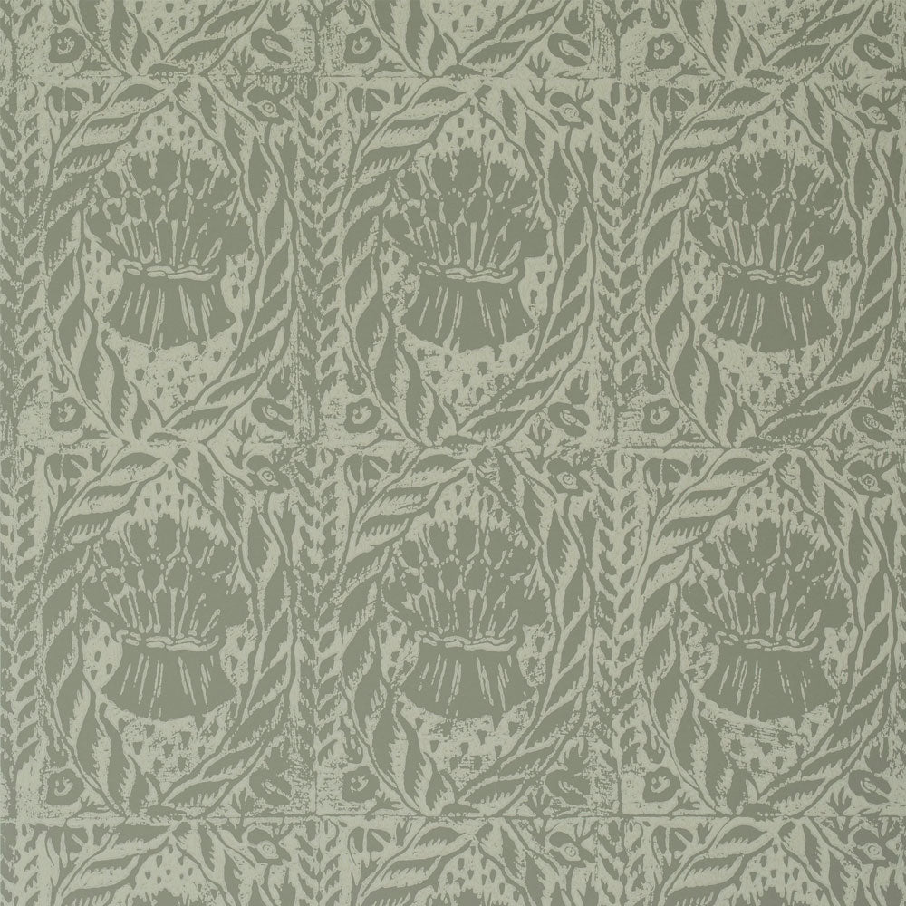 Cornstooks Wallpaper - French Grey - Blithfield - 800-01 - Premier Wallcovering