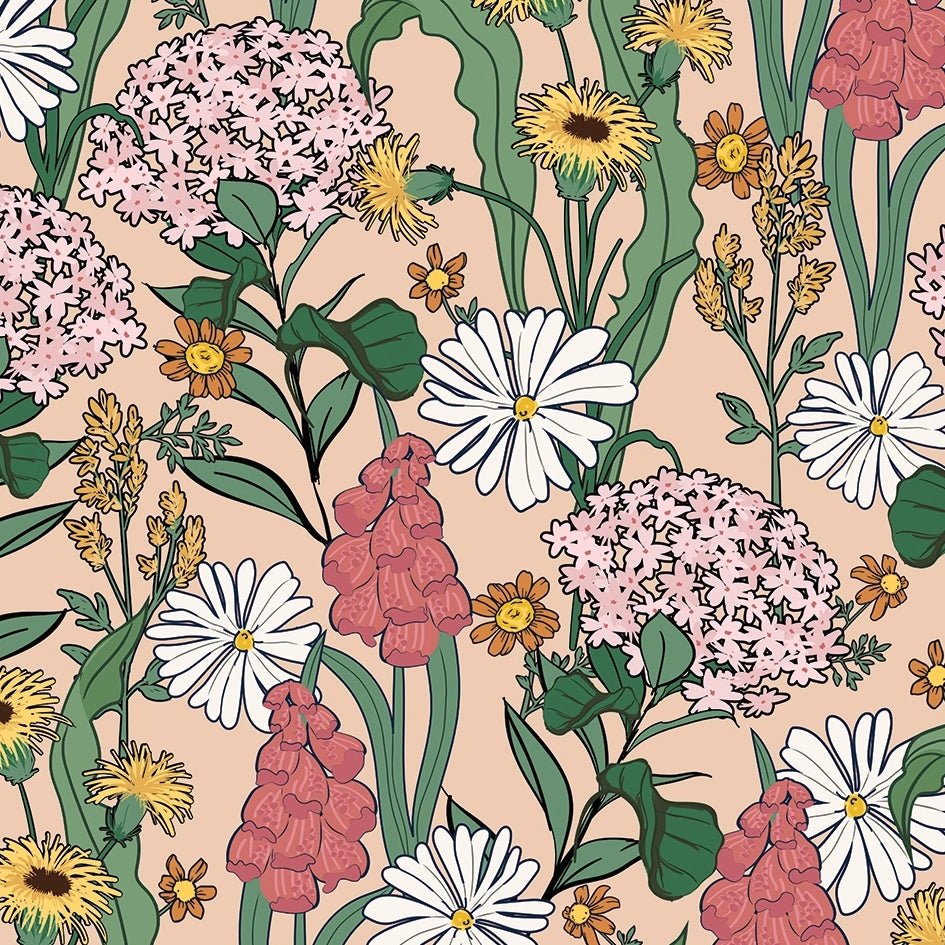 Cottage Garden Wallpaper - Boho Baby - Lust Home - LH900570 - Premier Wallcovering