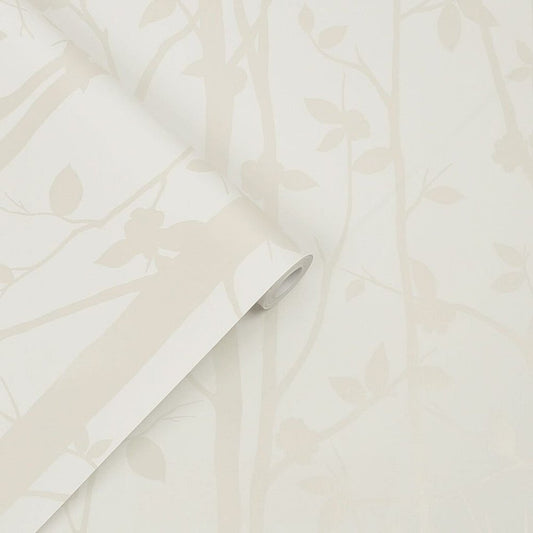 Cottonwood Wallpaper - Pearlescent White - Laura Ashley - 113341 - Premier Wallcovering