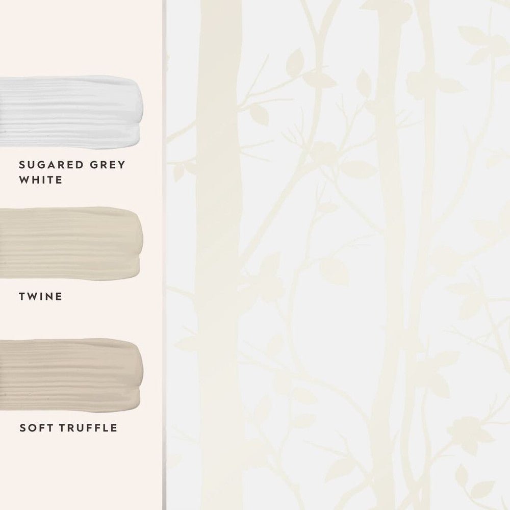 Cottonwood Wallpaper - Pearlescent White - Laura Ashley - 113341 - Premier Wallcovering