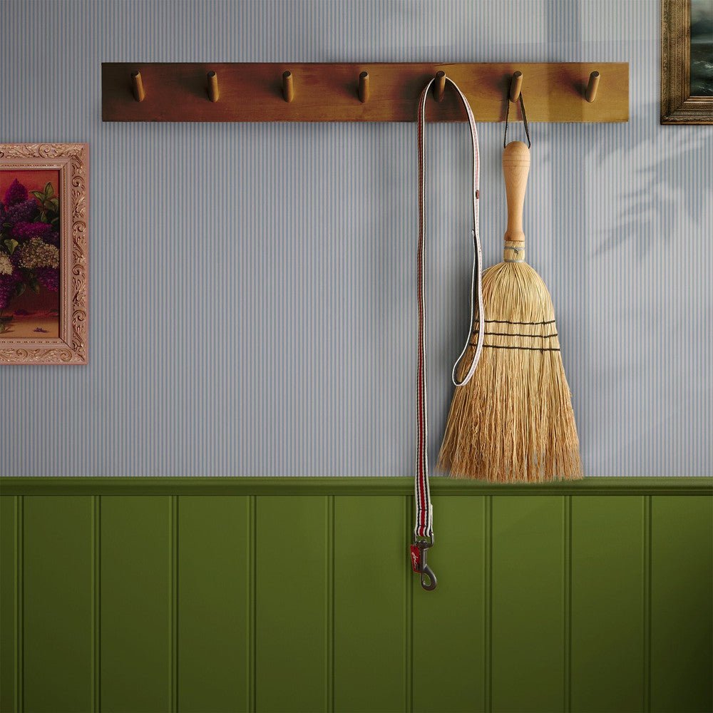 Country Critters Ticking Stripe Wallpaper - Lemon - Joules - 118584 - Premier Wallcovering