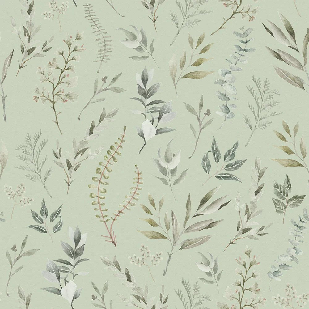 Countryside Trail Wallpaper - Shades of Green - LAN100046 - Lucie Annabel - Premier Wallcovering