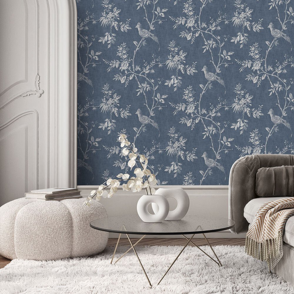 Covent Garden Wallpaper - Royal - Timothy Wilman - TW2416 - Premier Wallcovering