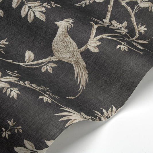 Covent Garden Wallpaper - Black & Gold - Timothy Wilman - TW2413 - Premier Wallcovering