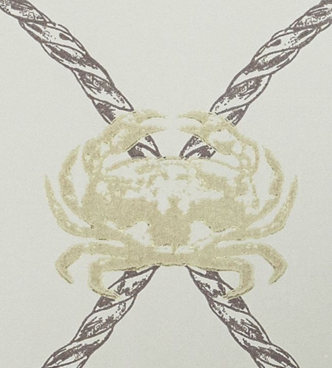 Crab Wallpaper - Gold / Charcoal - BG1300202 - Barneby Gates - Premier Wallcovering