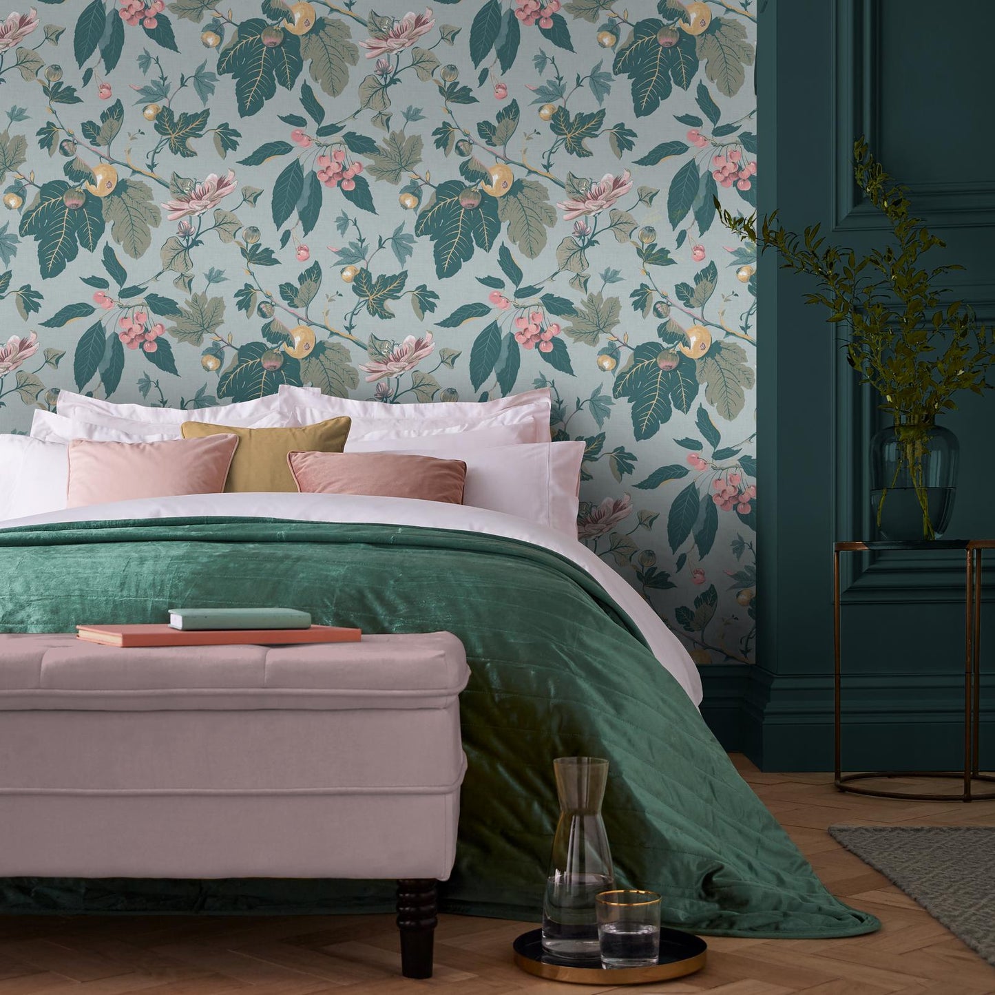 Craftwork Trail Wallpaper - Sky Blue - Graham & Brown - 130284 - Premier Wallcovering