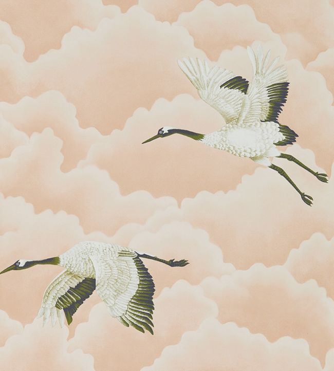 Cranes in Flight Wallpaper - Blush - HGAT111232 - Harlequin - Premier Wallcovering