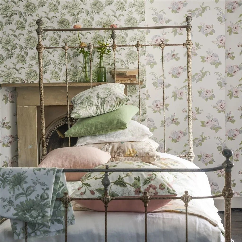 Craven Street Flower Wallpaper - Birch - English Heritage - PEH0006/04 - Premier Wallcovering