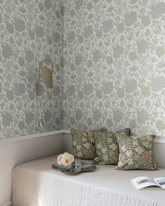Cray Wallpaper - Sand / Green - Midbec - 82032 - Premier Wallcovering
