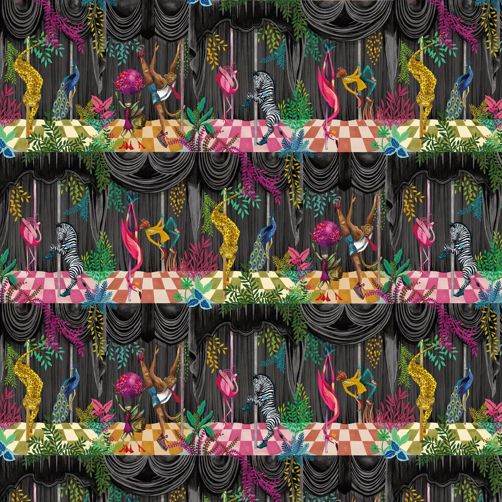 Creature Club Wallpaper - Slate Black - Brand McKenzie - BMGI006/03C - Premier Wallcovering