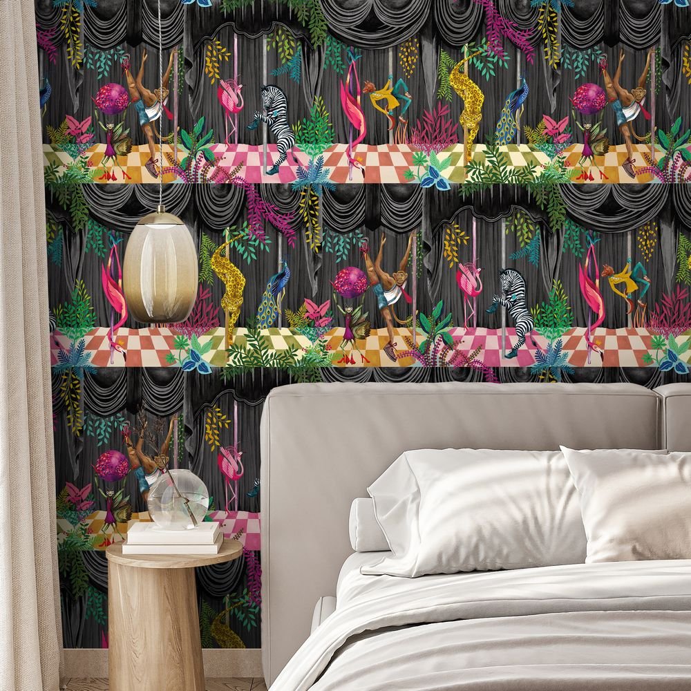 Creature Club Wallpaper - Slate Black - Brand McKenzie - BMGI006/03C - Premier Wallcovering