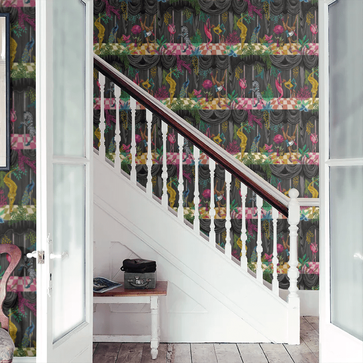 Creature Club Wallpaper - Slate Black - Brand McKenzie - BMGI006/03C - Premier Wallcovering