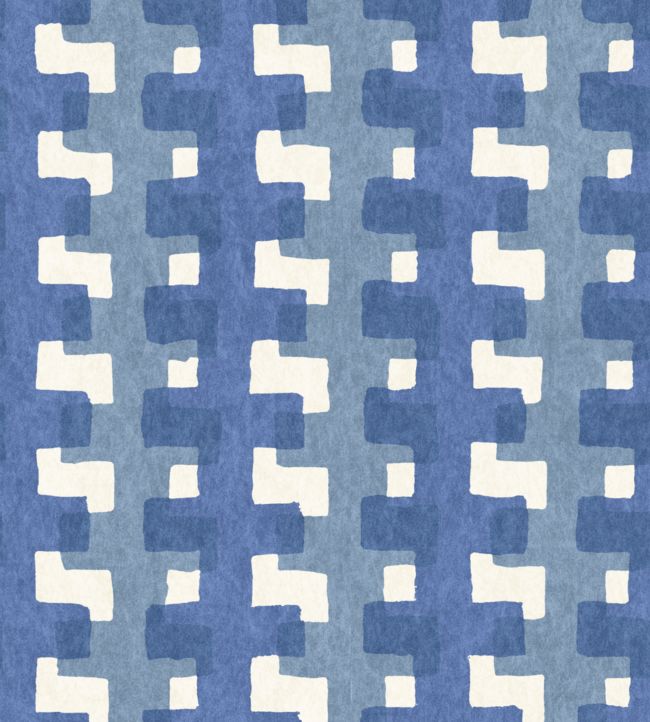 Cremaillere Wallpaper - Cobalt - Christopher Farr Cloth - CFW112 - 05 - Premier Wallcovering