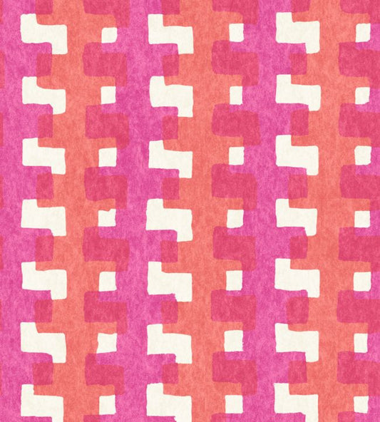 Cremaillere Wallpaper - Fuchsia - Christopher Farr Cloth - CFW112 - 02 - Premier Wallcovering